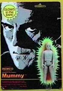 Carded glowing Mummy with bubble graphics