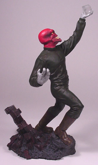 Red Skull Statue