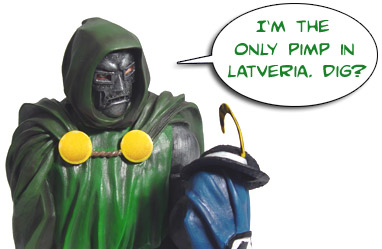 doctor doom mini bust