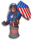 captain america mini bust