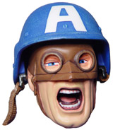 captain america mini bust