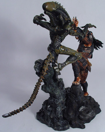 Alien Warrior Statue and Predator Statue