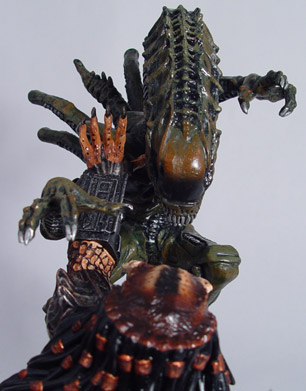 Alien Warrior Statue and Predator Statue