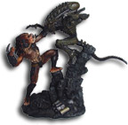 Alien Warrior Statue and Predator Statue