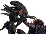 Alien Warrior Statue and Predator Statue