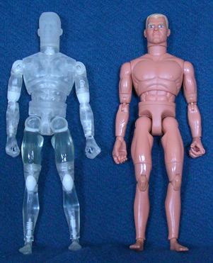 Clear GI Joe action figure
