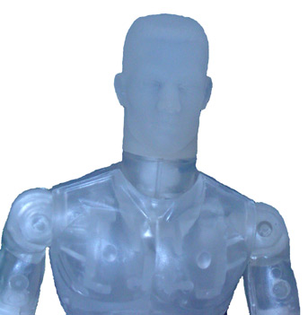 Clear GI Joe action figure