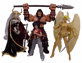 Dark Alliance II action figures group picture