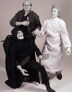 Young Frankenstein action figures group picture