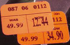 Target clearance price tag for the Star Wars Speeder Bike