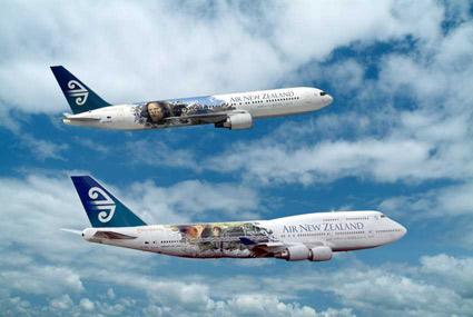 aragorn and frodo aircraft in Air New Zealand's fleet