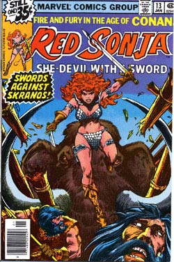 red sonja comic book