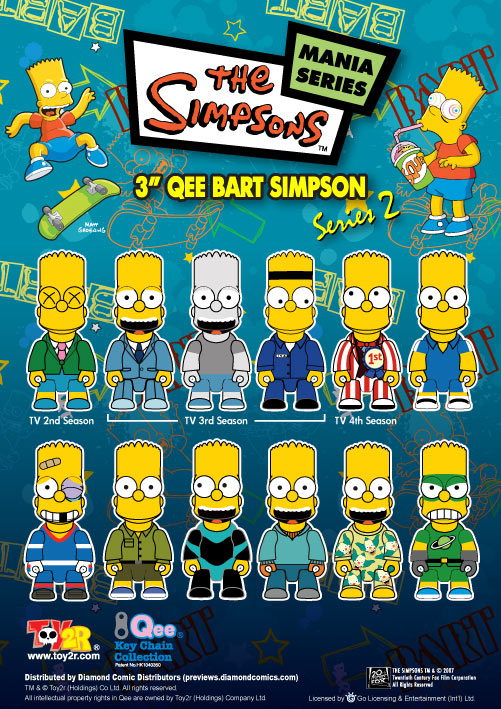 Bart Simpson 3-inch Qees Mania Series 2