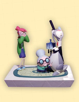 FOSTER'S HOME FOR IMAGINARY FRIENDS STATUE: WITH FRANKIE
