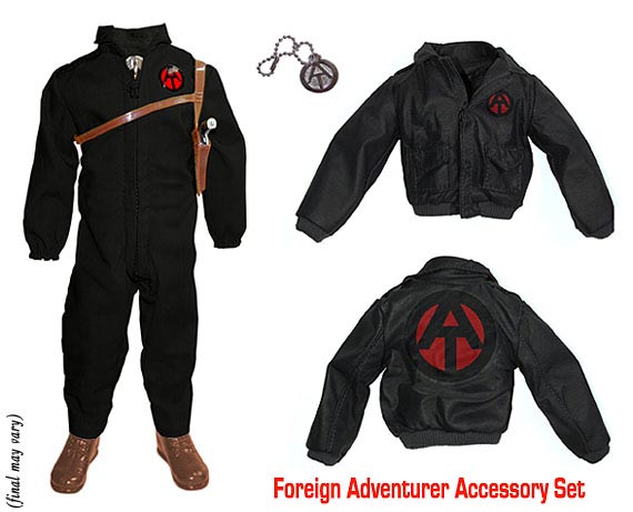 accessory set for foreign adventurer action figure