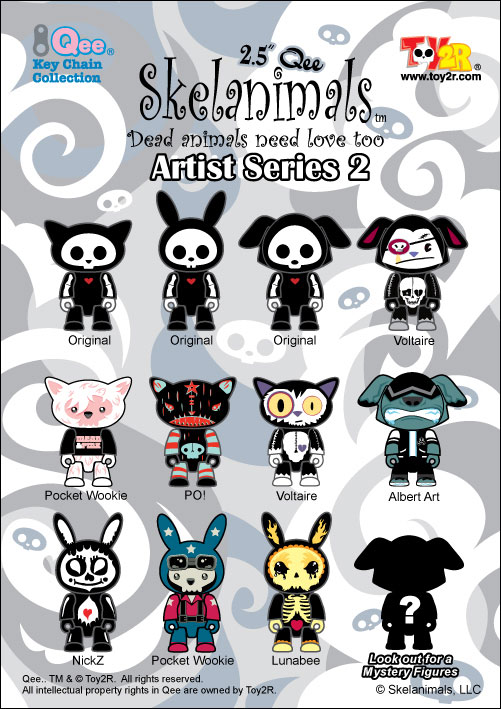 skelanimals qee figures and toy2r