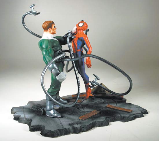 DF ULTIMATE SPIDER-MAN/DR. OCTOPUS PREVIEWS EXCLUSIVE DIORAMA STATUE
