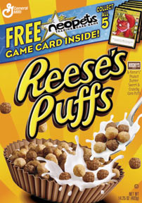 neopets trading card in general mills cereals