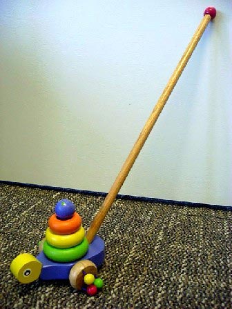 snail push toy