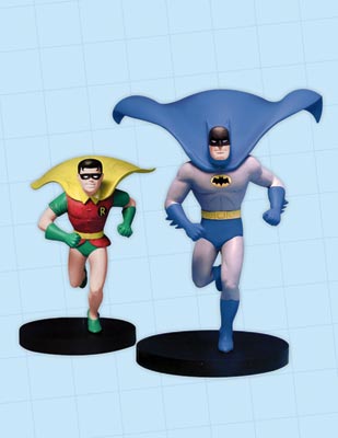 1960S TV ANIMATION BATMAN & ROBIN STATUE SET