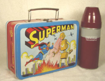 1954 superman lunchbox
