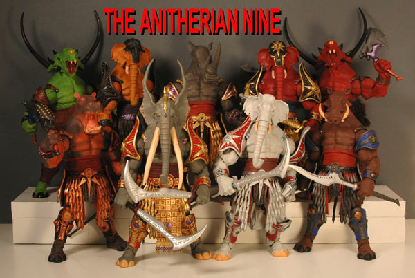 Anitherian Nine action figures