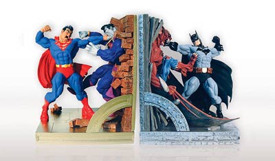 SUPERMAN & BATMAN DELUXE BOOKENDS