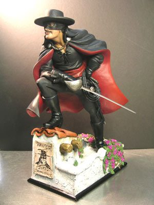 zorro statue from electric tiki