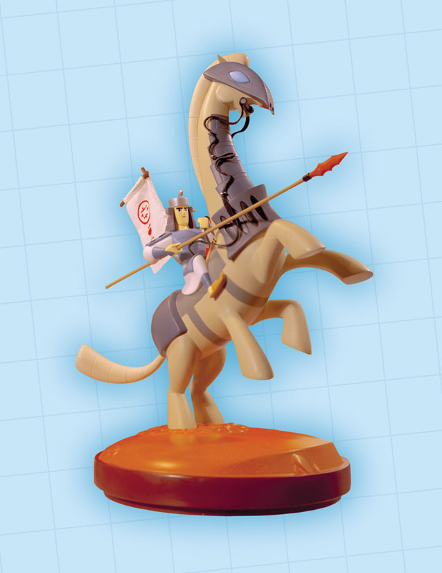 Samurai Jack on Horse Statue