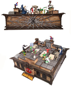 Spider-Man Deluxe Pewter Chess Set