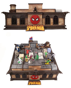 Spider-Man Deluxe Pewter Chess Set