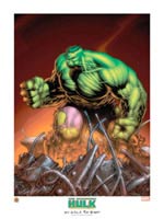 THE INCREDIBLE HULK LITHOGRAPH