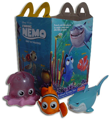 Finding Nemo McDonald's toys Happy Meal