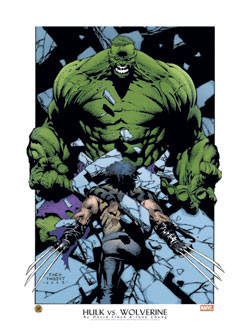 marvel comics lithograph