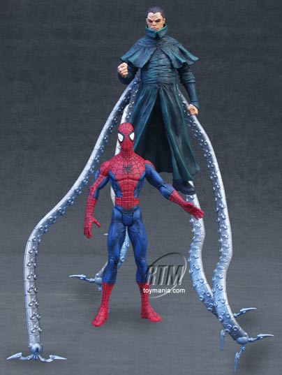 marvel select action figures: spider-man and doc ock