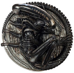 alien wall plaque