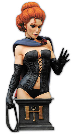 marvel universe black queen bust