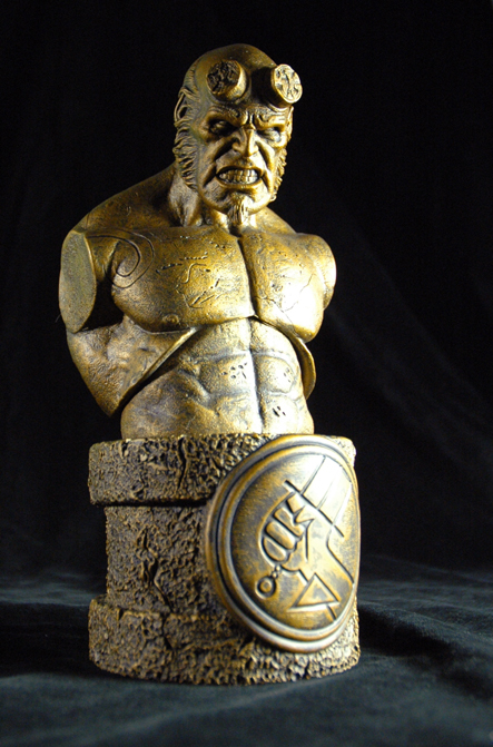 bronze hellboy roto bust
