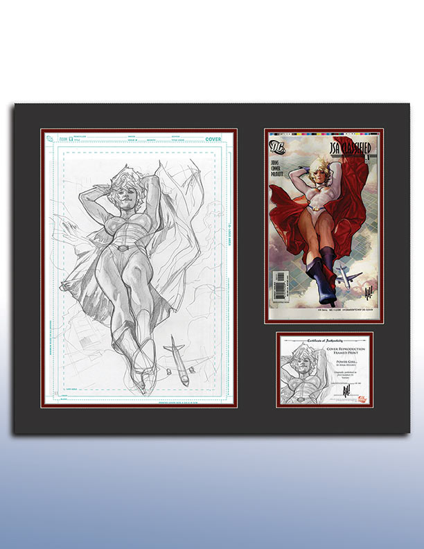 DC COVER ART REPRODUCTION PRINT: POWER GIRL