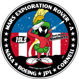 looney tunes mars rover patch