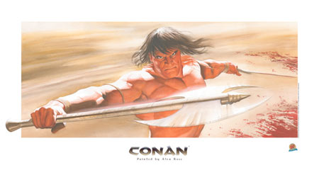 alex ross conan lithograph