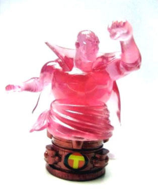 Red Tornado - Clear Resin Paperweight