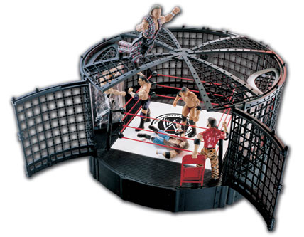 wwe elimination chamber ring playset