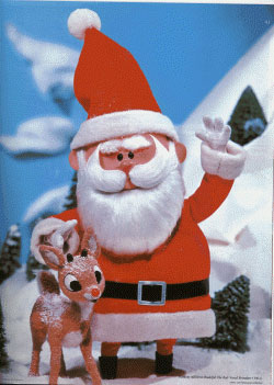 rudolph and santa