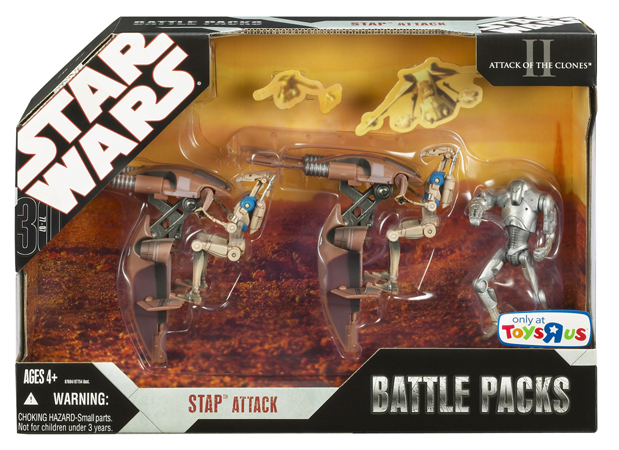 Star Wars: The Clone Wars toys. Star Wars 3-3/4-inch STAP Attack Battle 