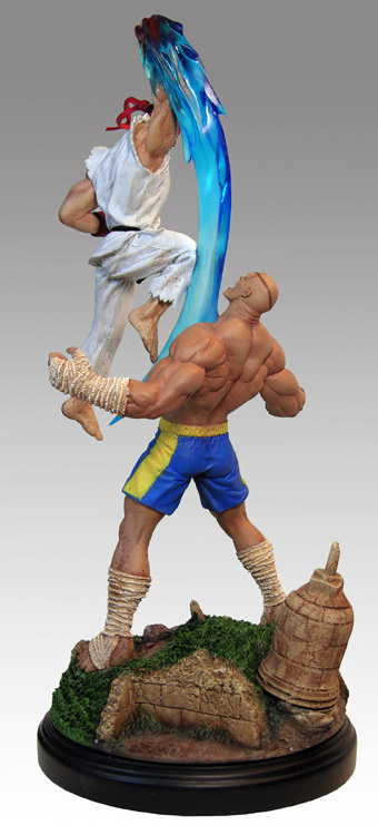 Ryu vs Sagat Diorama Statue
