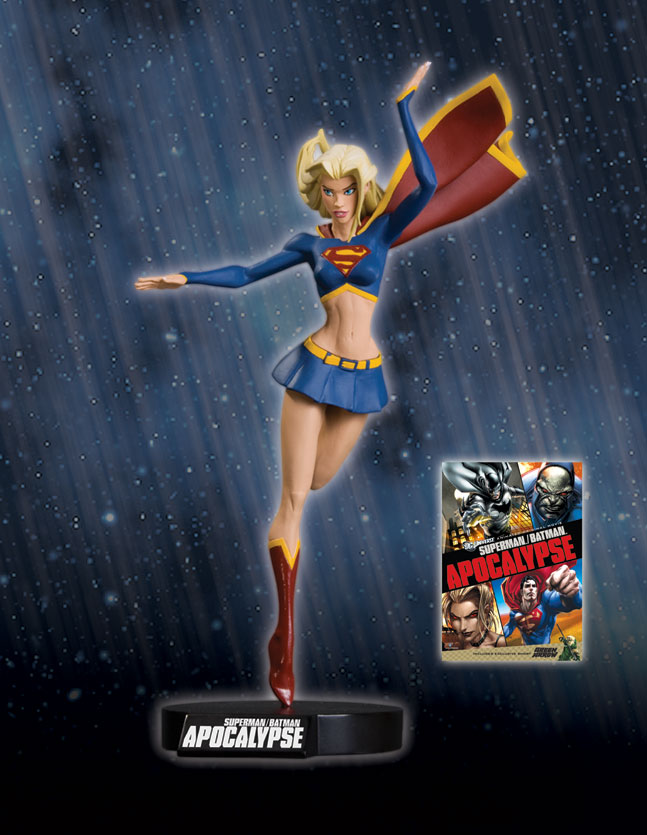 SUPERMAN/BATMAN: APOCALYPSE DVD SUPERGIRL MAQUETTE