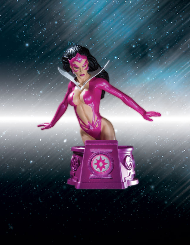 HEROES OF THE DC UNIVERSE: BLACKEST NIGHT VIOLET LANTERN STAR SAPPHIRE BUST