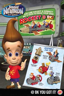 jimmy neutron toys at burger king