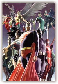 JLA: SECRET ORIGINS BY ALEX ROSS POSTER